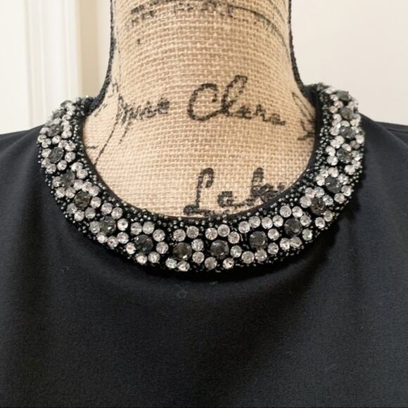 Magaschoni Collection Black Sheath Dress Size 8 - Picture 2 of 16